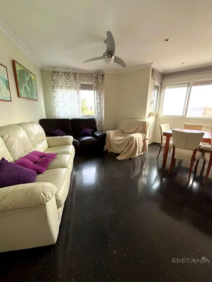 Living room of Flat for rent in Moncada  with Heating and Furnished
