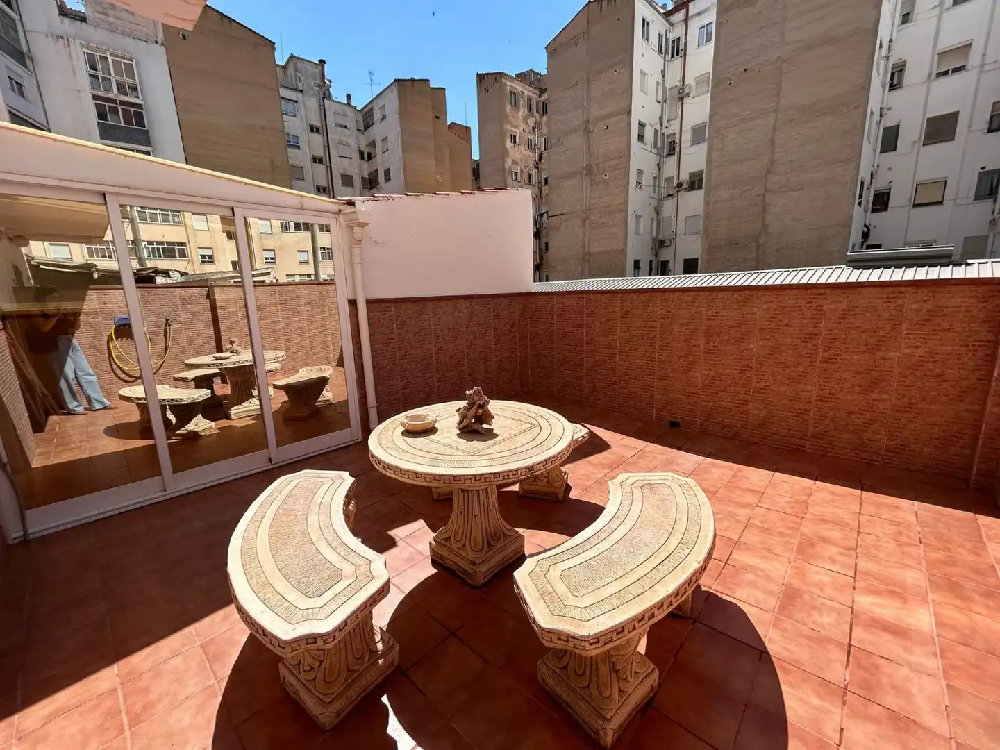 Terrasse von Wohnung zum Verkauf in Albacete mit Klimaanlage, Heizung und Parkett