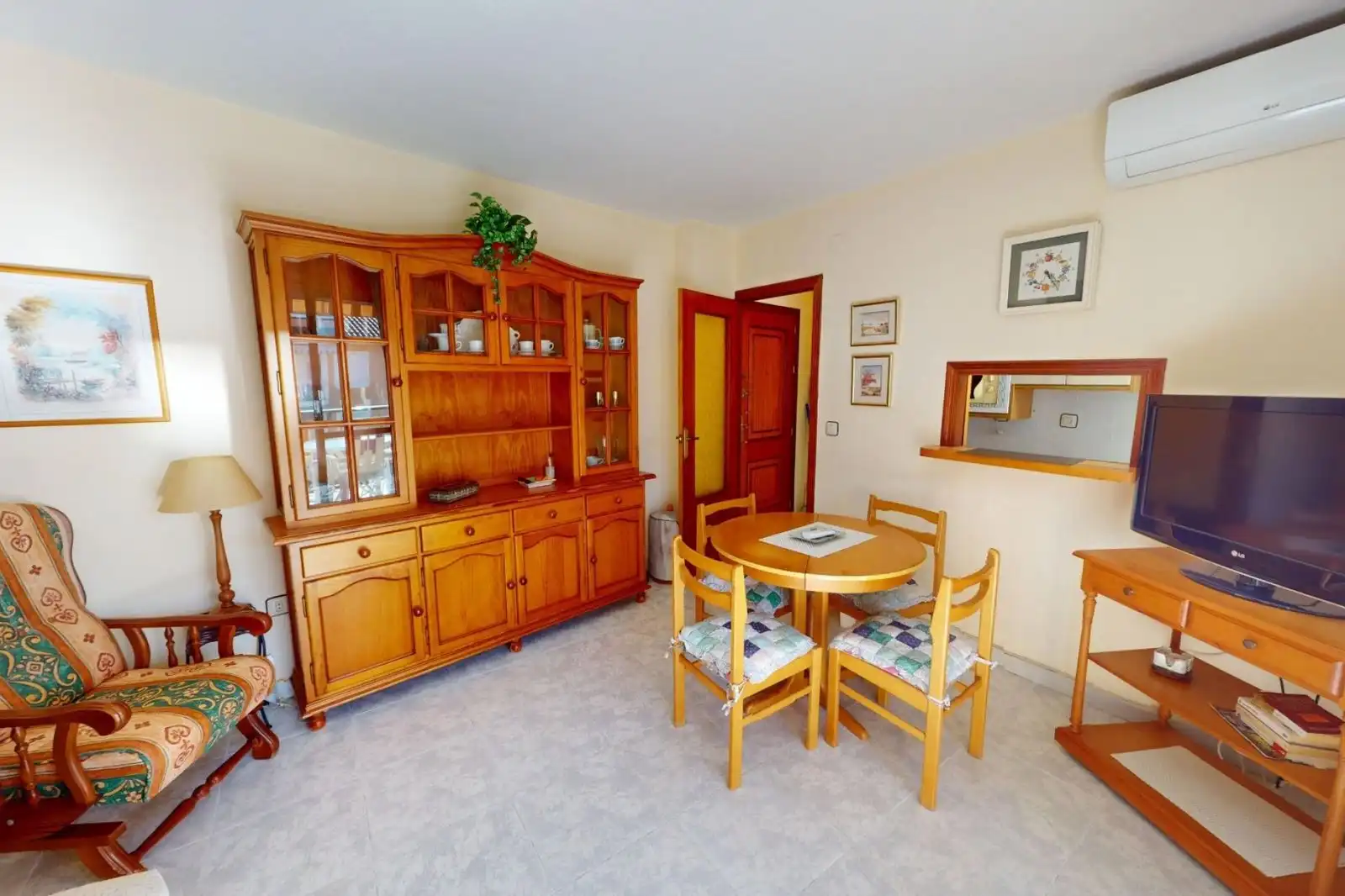 Esszimmer von Wohnungen zur Miete in Los Alcázares mit Klimaanlage, Heizung und Terrasse