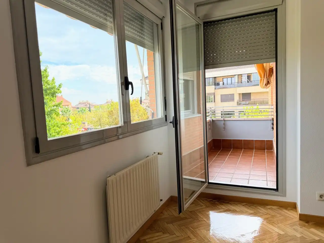 Balcony of Flat for rent in Boadilla del Monte  with Heating, Parquet flooring and Terrace