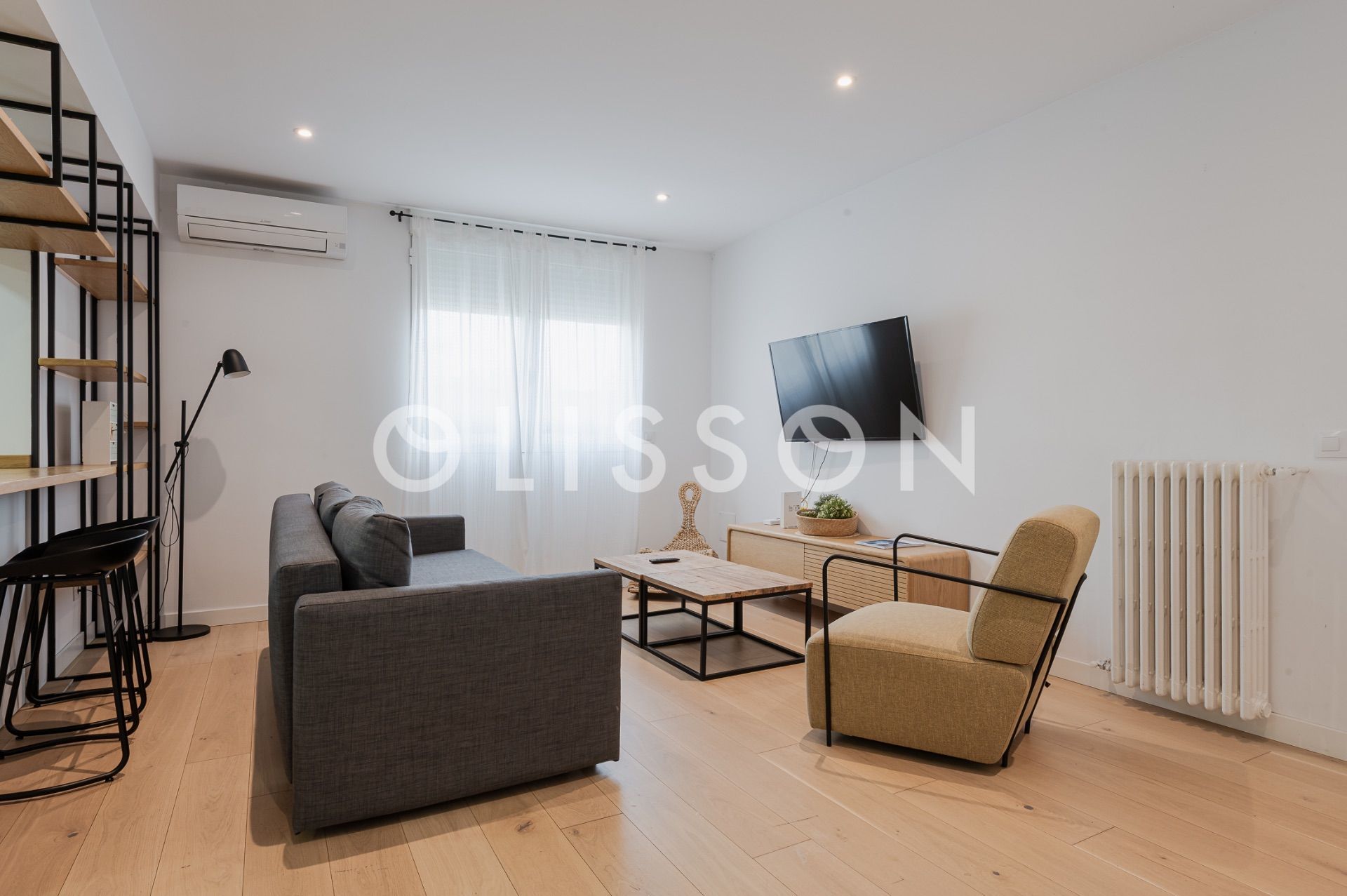 Sala d'estar de Pis en venda en  Madrid Capital amb Aire condicionat i Calefacció