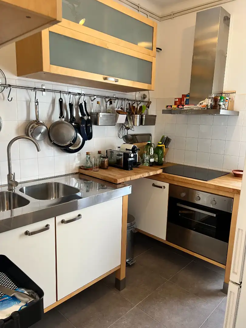 Cuina de Casa adosada en venda en Torredembarra amb Aire condicionat, Jardí privat i Terrassa