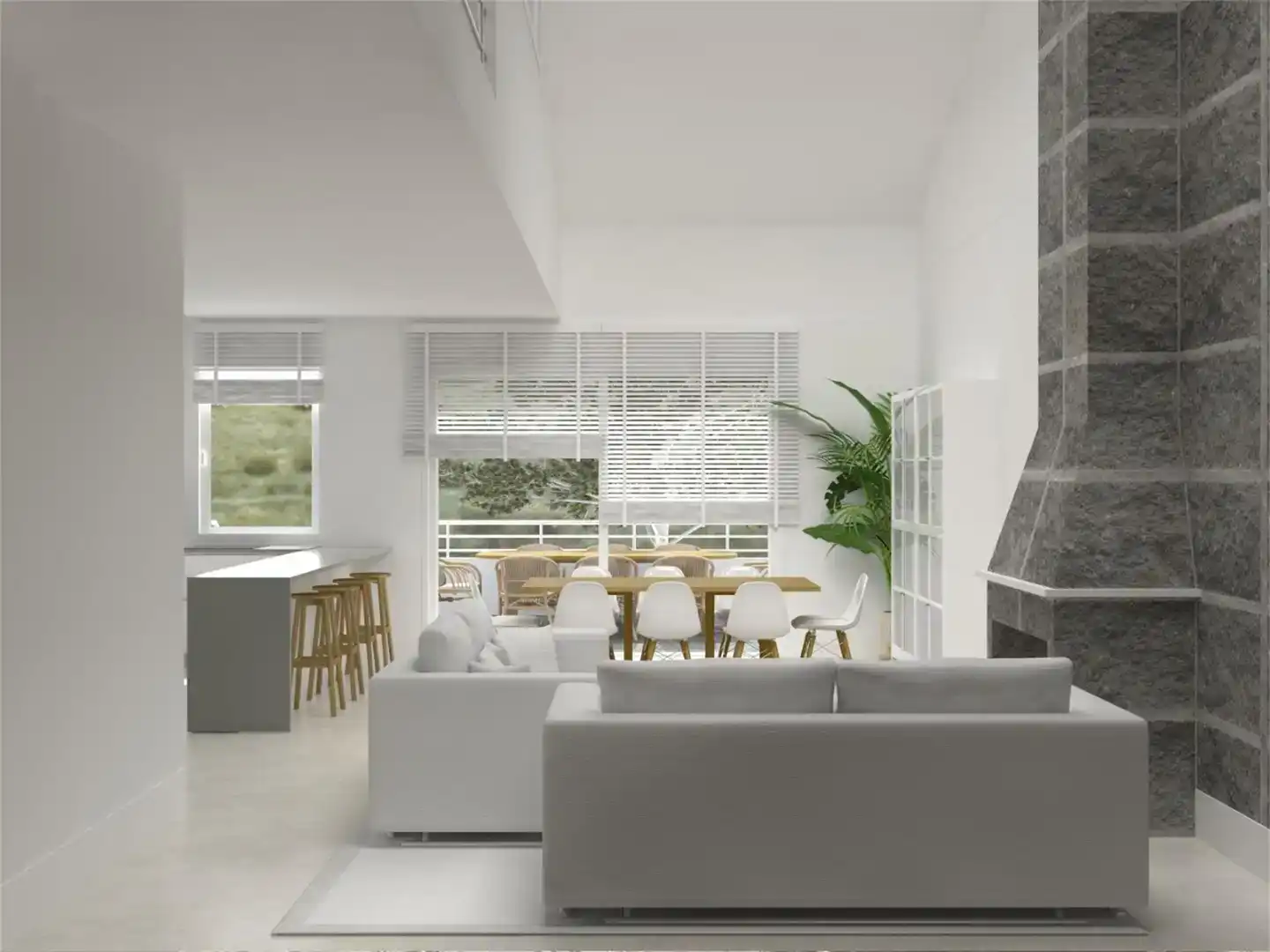 Sala d'estar de Casa o xalet en venda en San Martín de Rubiales