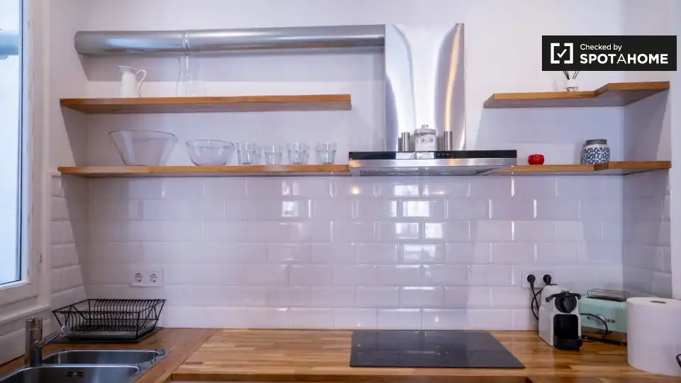 Cocina de Piso de alquiler en Valencia con Aire acondicionado, Calefacción y Amueblado
