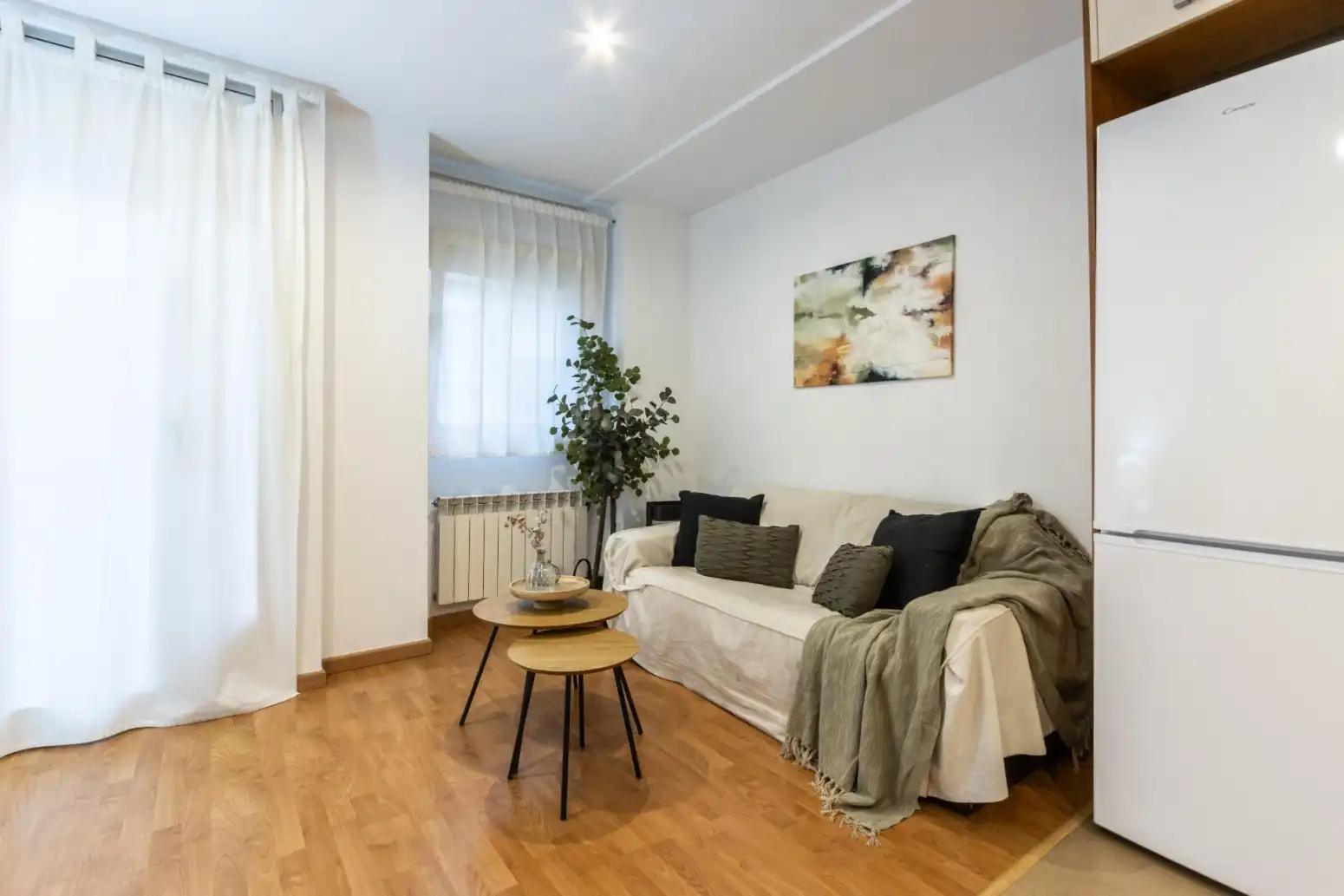 Wohnzimmer von Wohnung zum Verkauf in Terrassa mit Heizung, Parkett und Terrasse