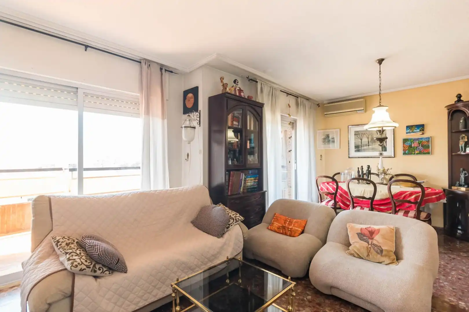 Living room of Flat for sale in Murcia  with Air Conditioner, Terrace and Storage room