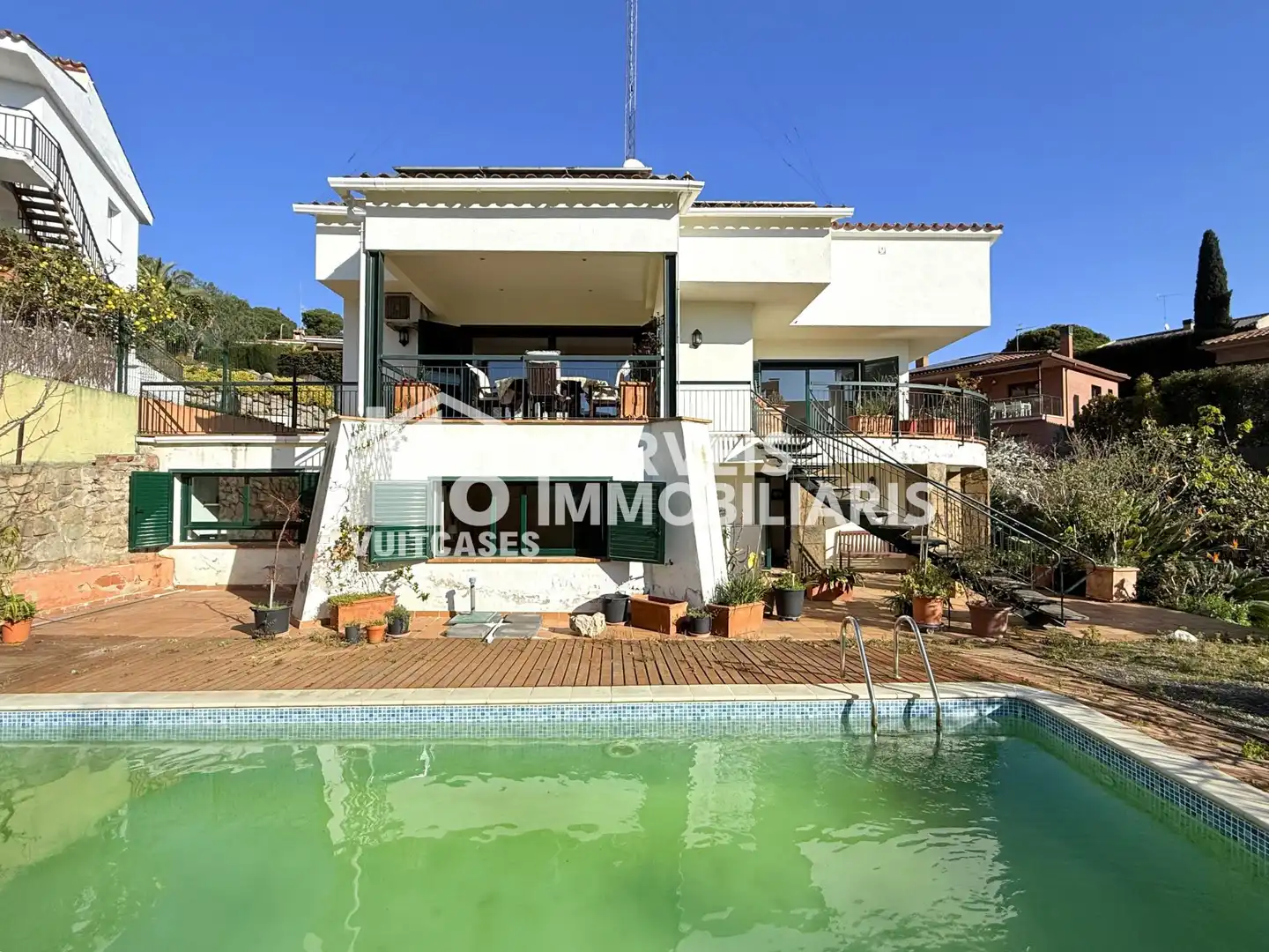 Vista exterior de Casa o chalet en venta en Sant Vicenç de Montalt con Calefacción, Jardín privado y Piscina