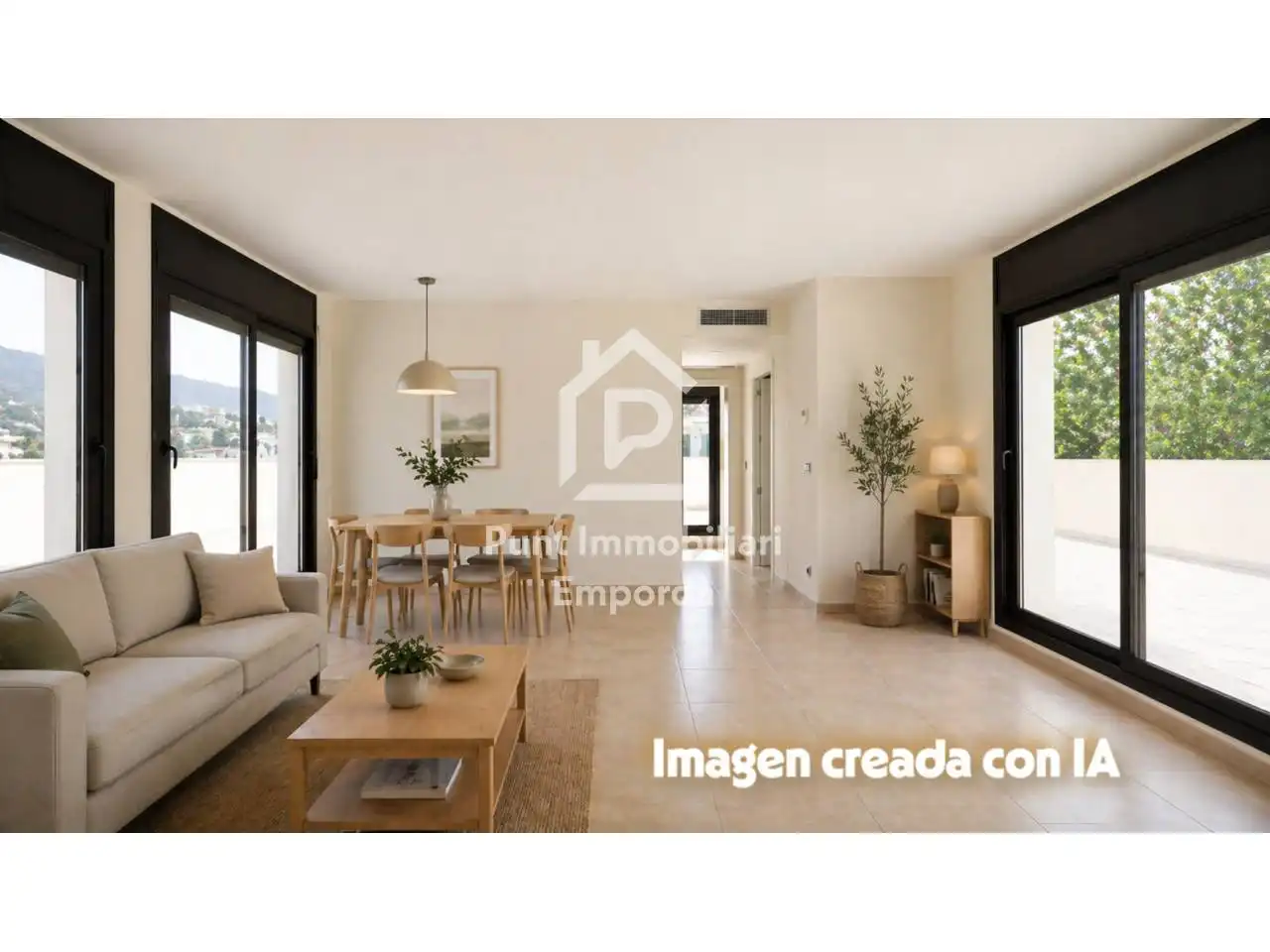 Sala d'estar de Àtic en venda en Llançà amb Aire condicionat, Calefacció i Terrassa
