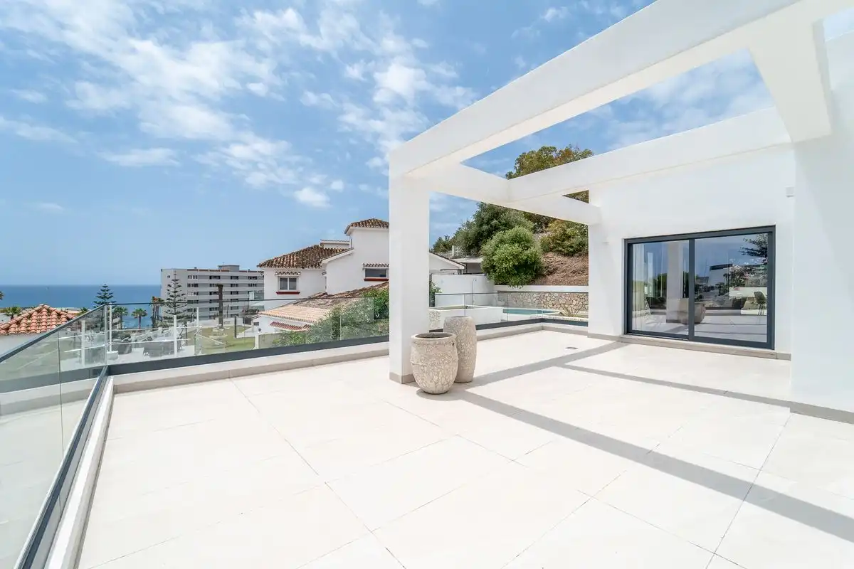 Terraza de Casa o chalet en venta en Benalmádena con Aire acondicionado, Calefacción y Jardín privado