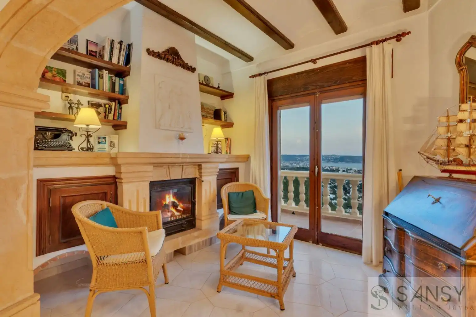 Living room of Houses for sale in Jávea / Xàbia  with Heating, Terrace and Storage room