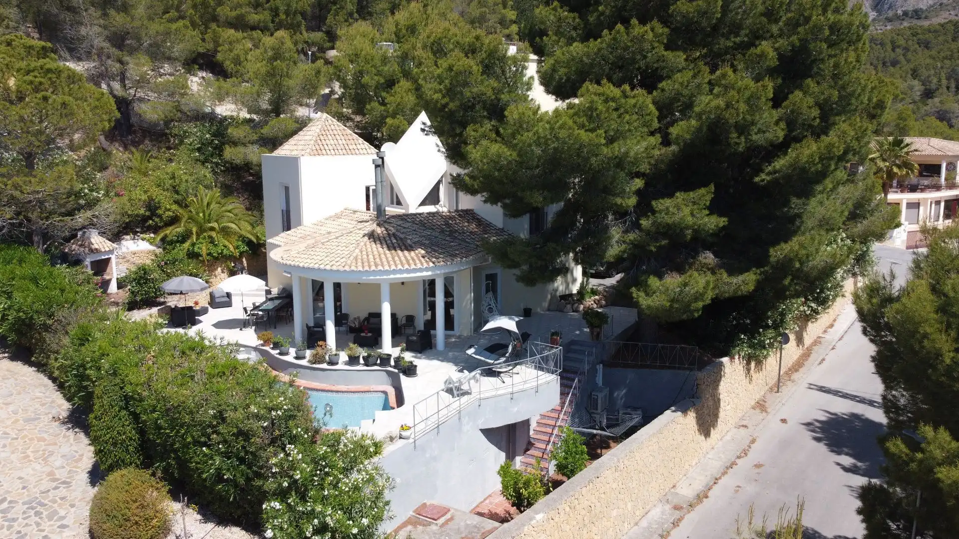 Vista exterior de Casa o chalet en venta en Altea con Aire acondicionado, Calefacción y Jardín privado