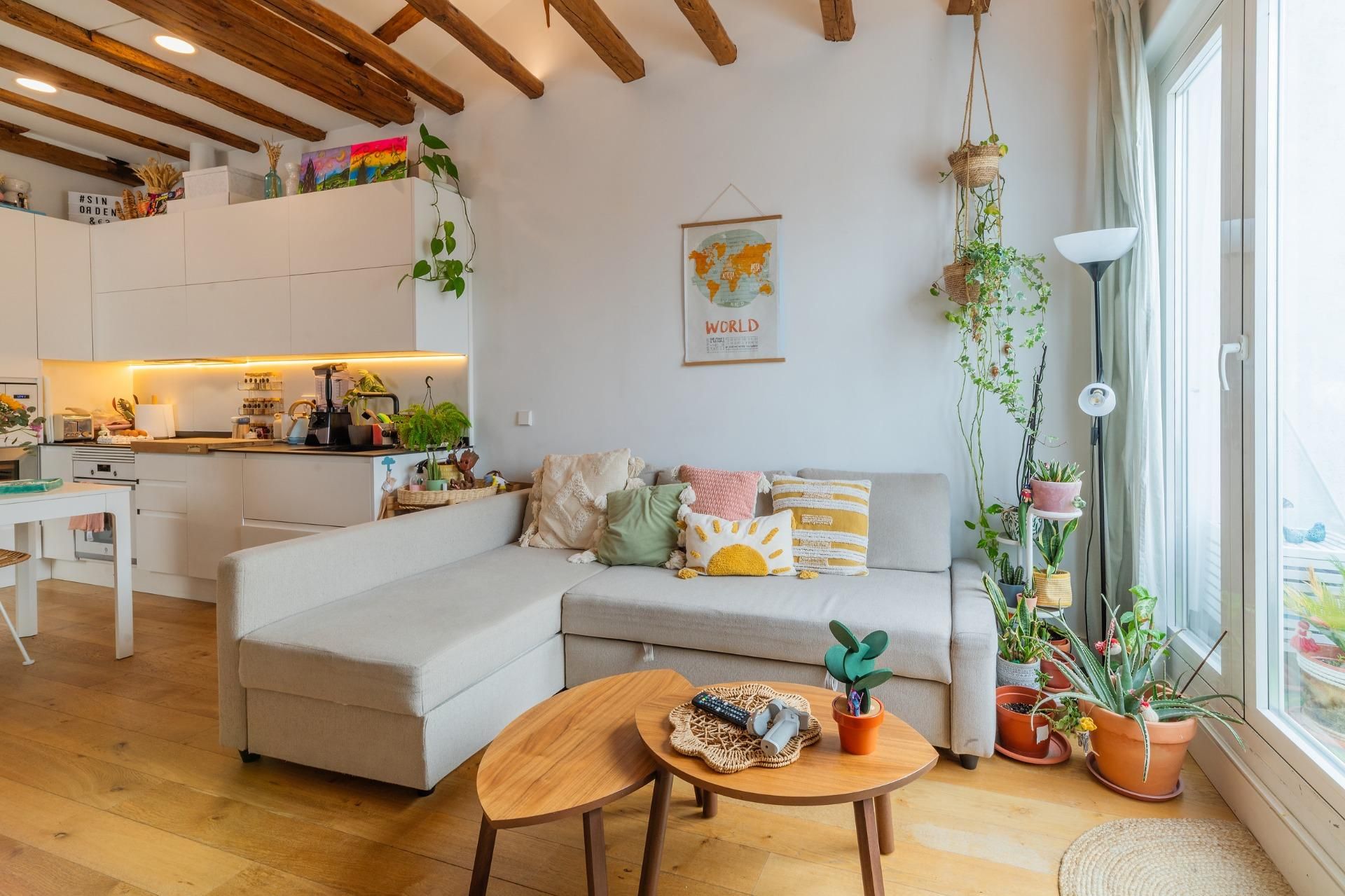 Sala d'estar de Àtic en venda en  Madrid Capital amb Calefacció i Terrassa