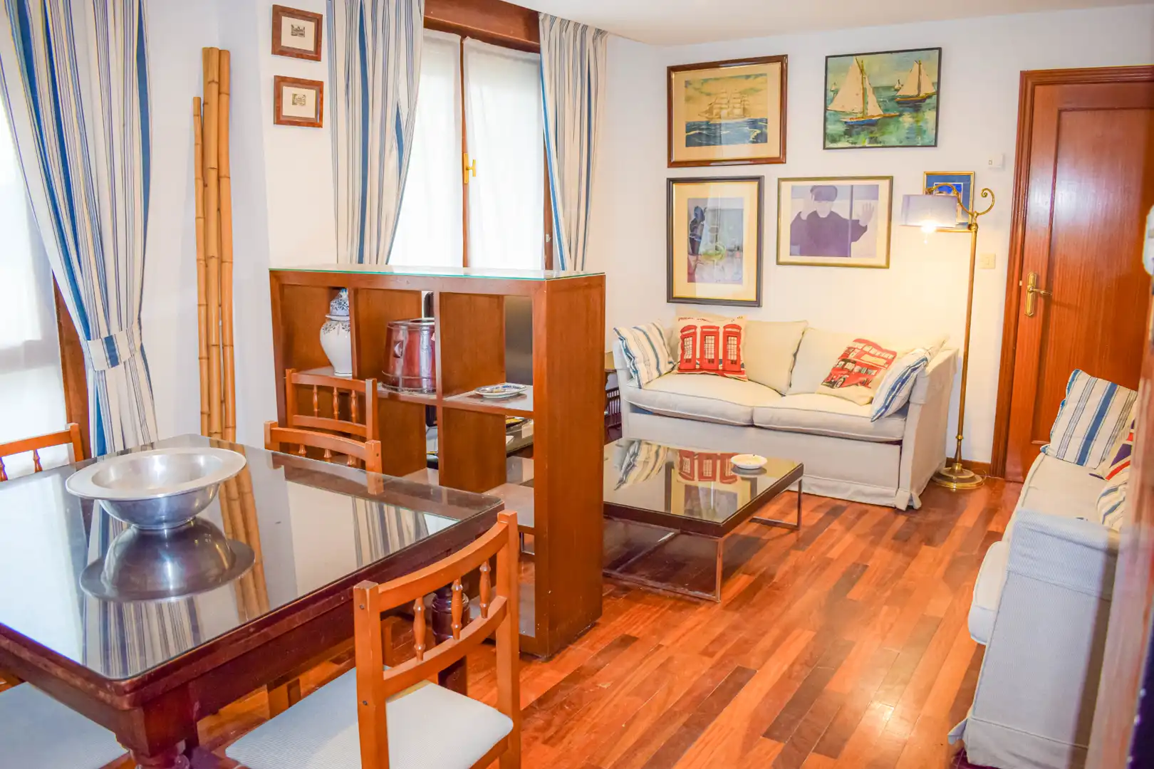 Living room of Apartments for rent to own in Santander  with Heating, Parquet flooring and Furnished