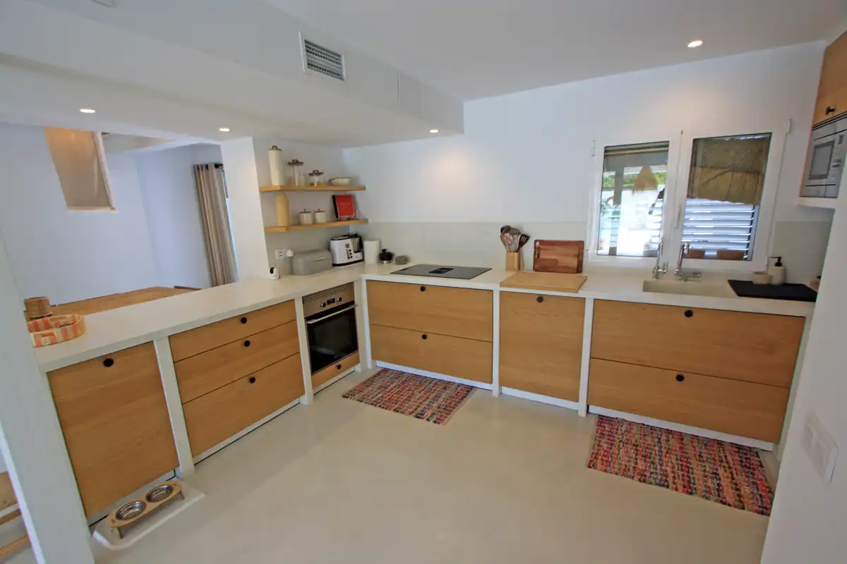 Cocina de Casa adosada en venta en Dénia con Jardín privado y Alarma