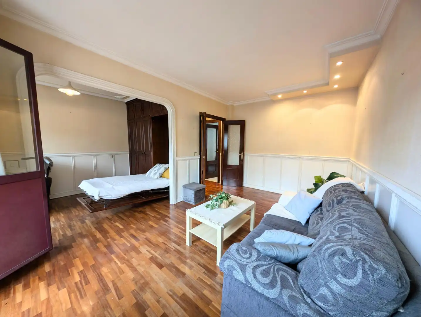 Sala de estar de Piso en venta en Mieres (Asturias) con Calefacción, Amueblado y Balcón