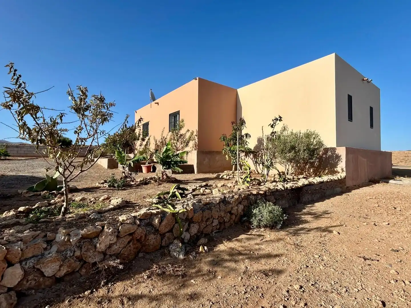 Vista exterior de Casa o xalet en venda en Tuineje amb Jardí privat, Terrassa i Traster