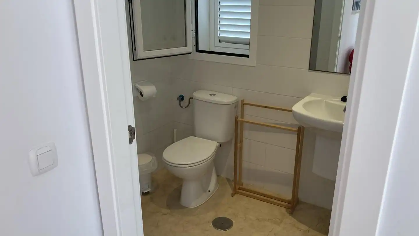 Bany de Casa o xalet de lloguer en Vera amb Aire condicionat, Jardí privat i Terrassa