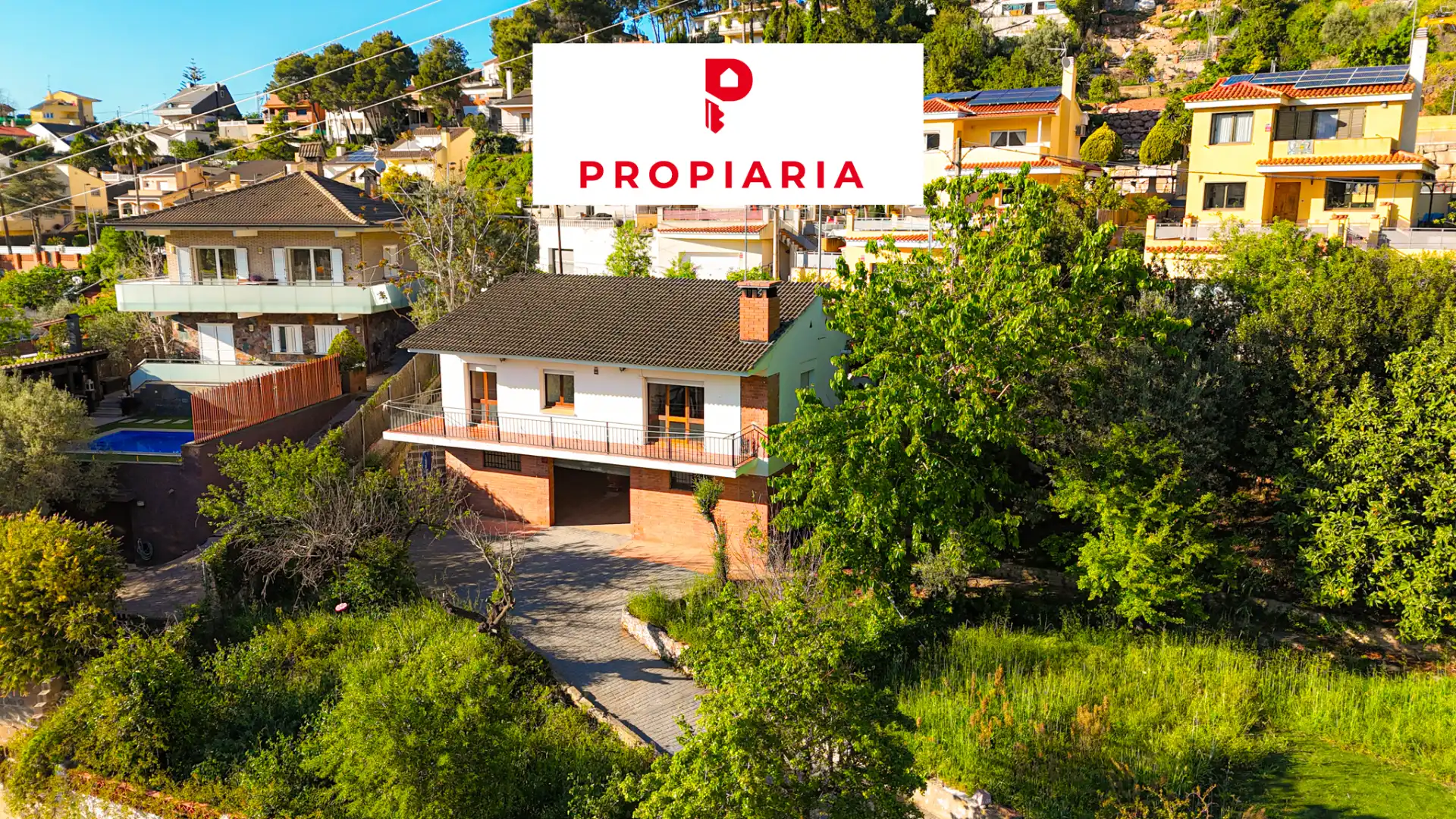 Exterior view of Houses for sale in Vallirana  with Air Conditioner, Heating and Private garden