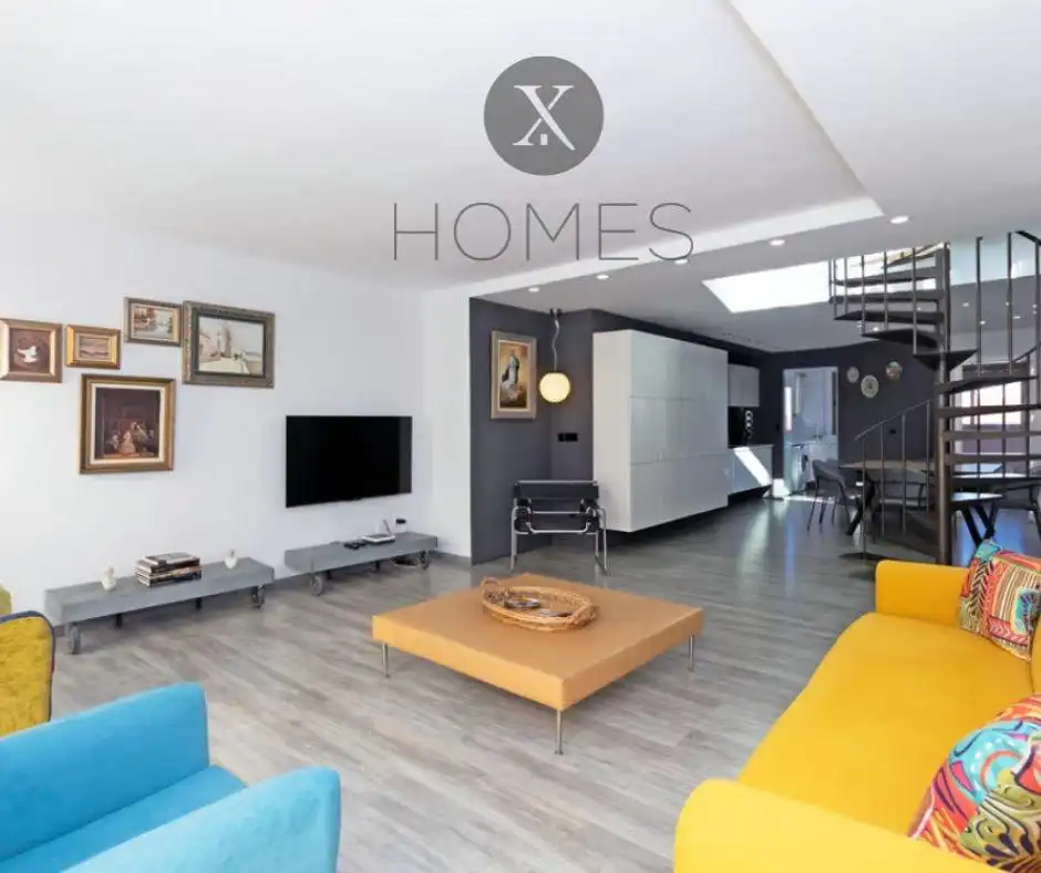 Wohnzimmer von Maisonette zur Miete in Valencia mit Klimaanlage, Möbliert und Gemeinschaftspool