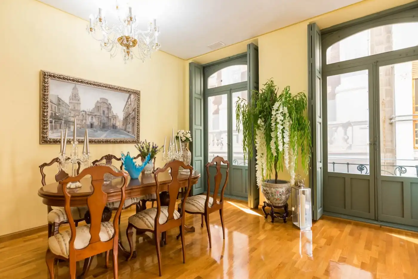 Comedor de Piso en venta en Murcia con Parquet, Trastero y Balcón