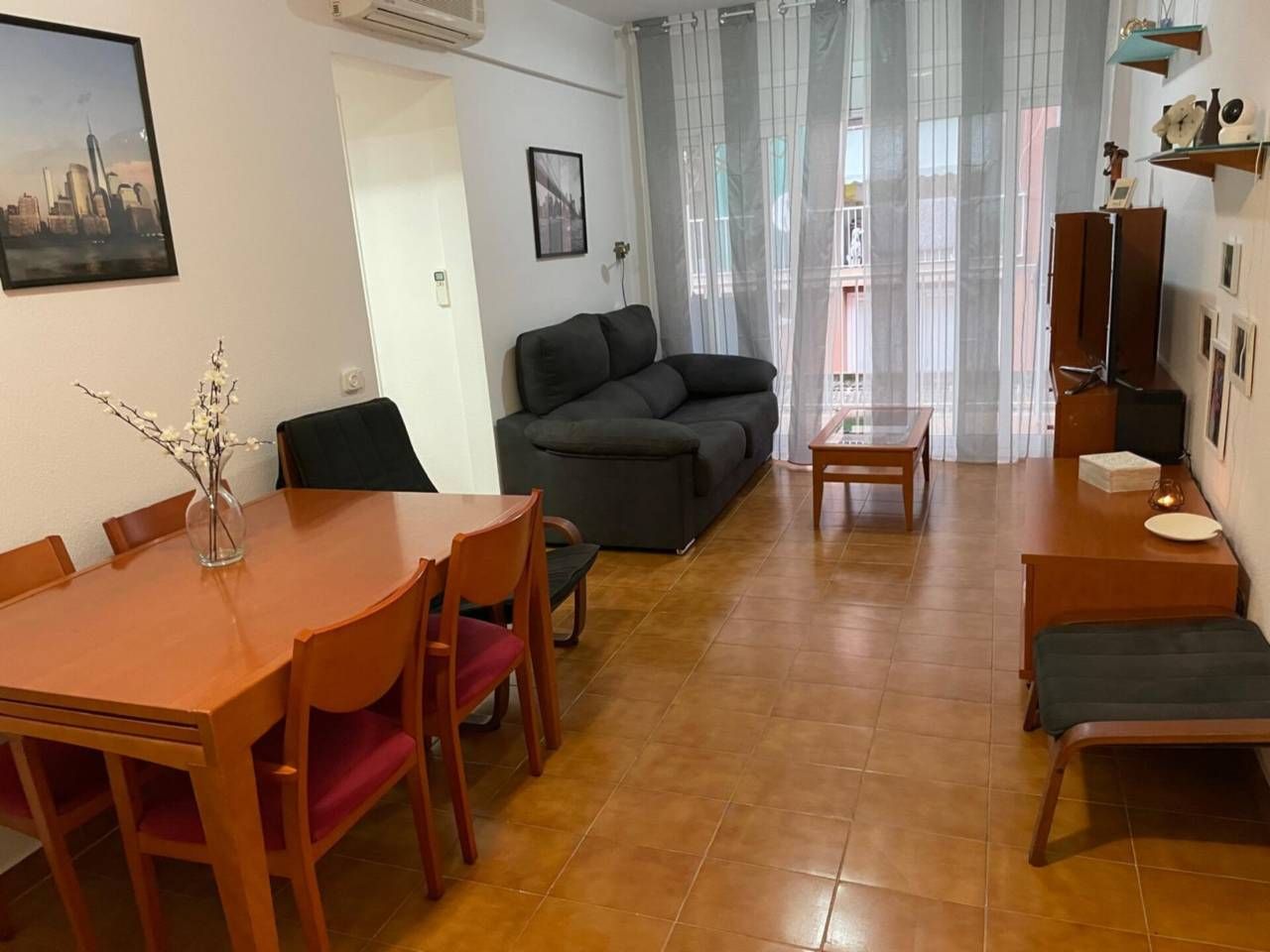 Living room of Flat for sale in Pineda de Mar  with Air Conditioner and Balcony