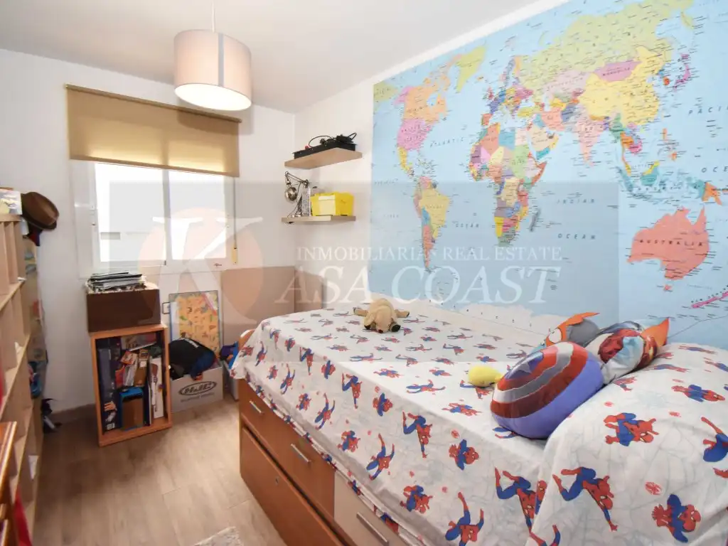 Bedroom of Flat for sale in Mijas  with Air Conditioner, Private garden and Terrace