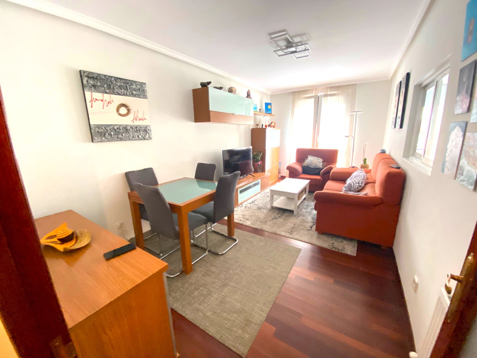 Living room of Flat for sale in Castro-Urdiales  with Heating, Parquet flooring and Terrace