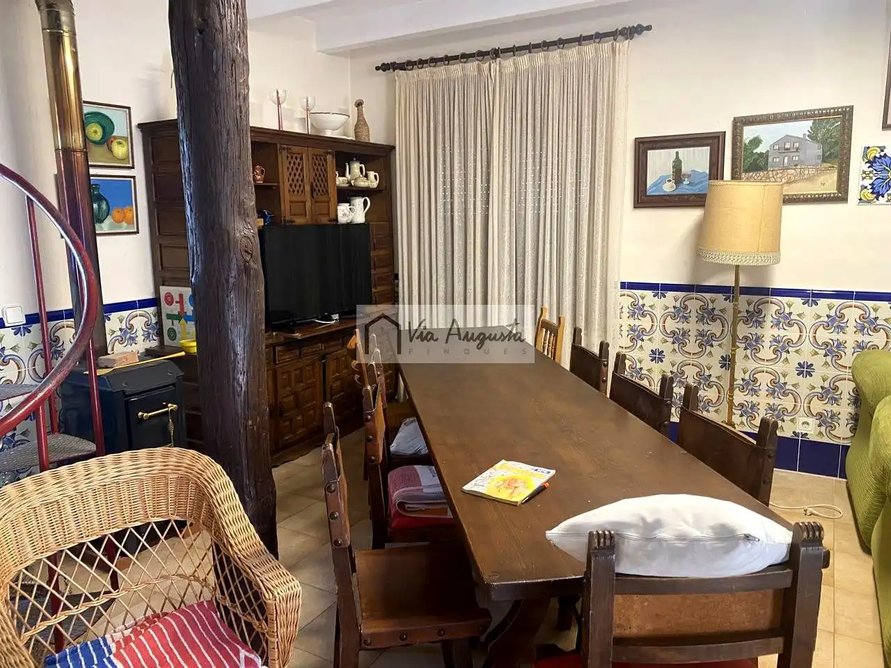 Comedor de Finca rústica en venta en Vandellòs i l'Hospitalet de l'Infant con Terraza, Trastero y Piscina