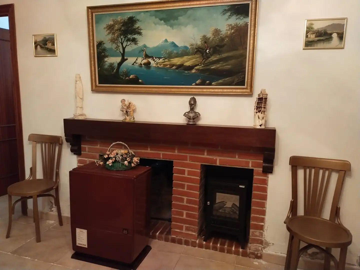 Sala de estar de Casa o chalet en venta en Navalvillar de Pela con Aire acondicionado y Amueblado