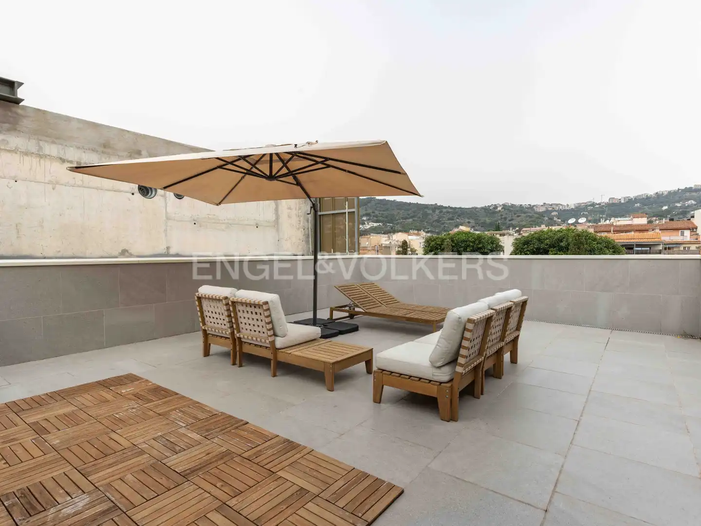 Terrace of Attic for rent in Barcelona  with Air Conditioner, Heating and Parquet flooring