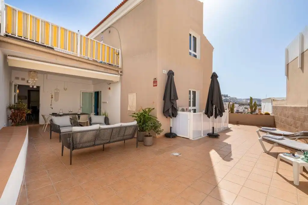 Terraza de Apartamento en venta en Mogán con Aire acondicionado, Parquet y Terraza
