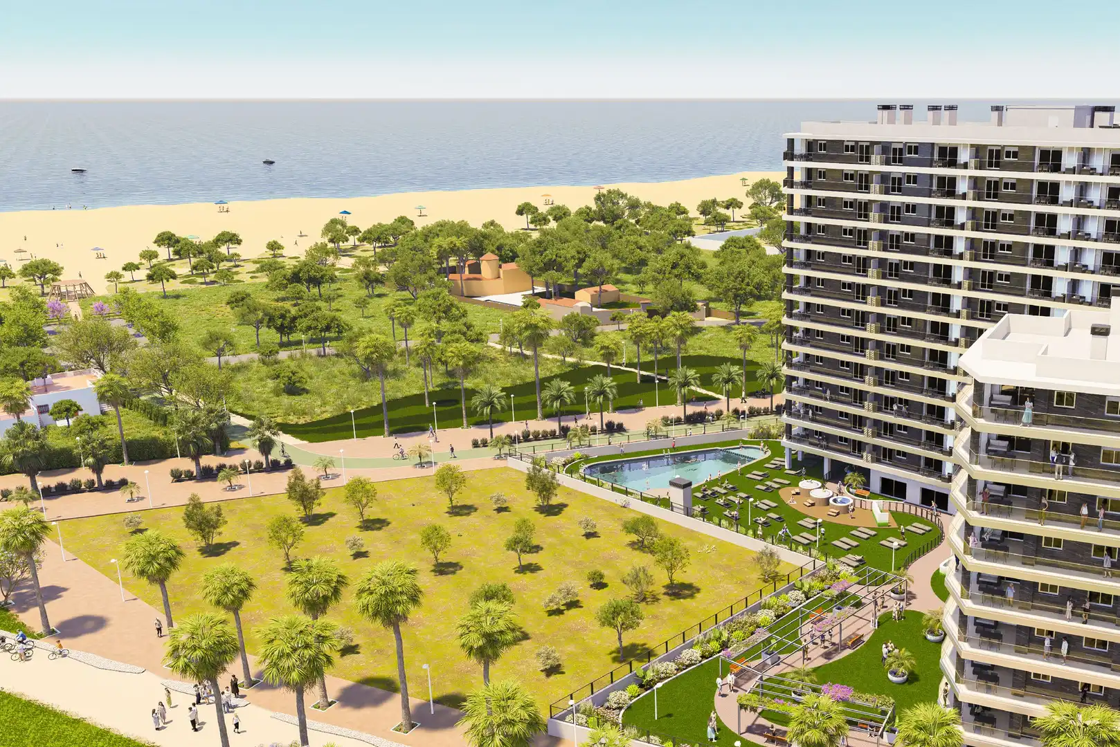 Jardín de Apartamento en venta en Cabanes con Calefacción, Jardín privado y Piscina