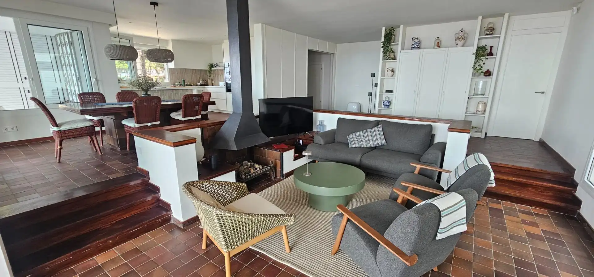 Sala de estar de Casa o chalet de alquiler en Cambrils con Aire acondicionado, Terraza y Amueblado