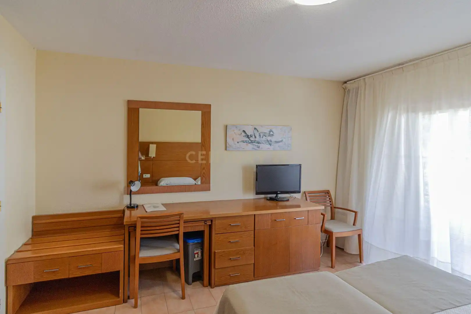 Dormitori de Apartament en venda en Calpe / Calp amb Aire condicionat, Jardí privat i Forn