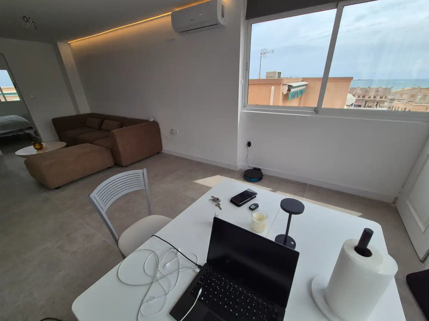 Wohnzimmer von Wohnung zur Miete in Santa Pola mit Terrasse und Möbliert
