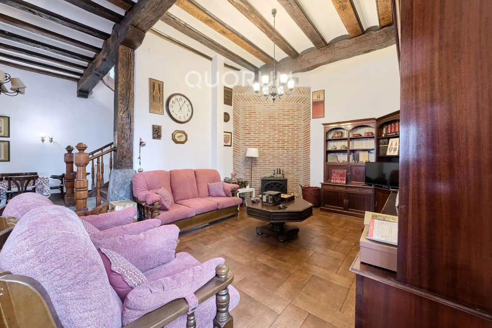 Sala de estar de Casa adosada en venta en Arrankudiaga / Zollo con Calefacción, Amueblado y Balcón