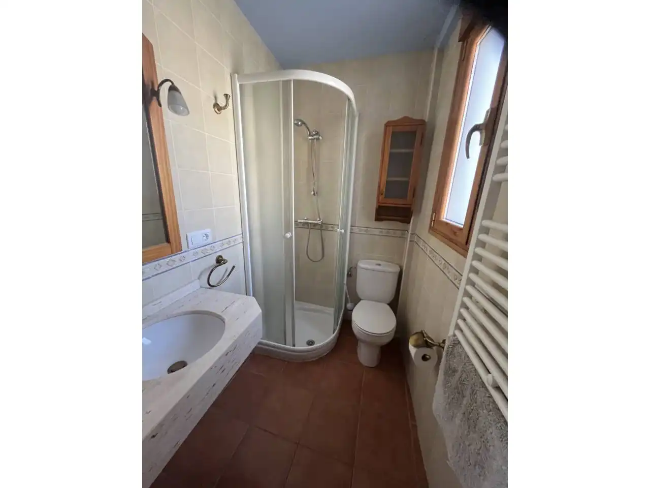 Baño de Casa o chalet de alquiler en Castelserás con Aire acondicionado, Calefacción y Terraza