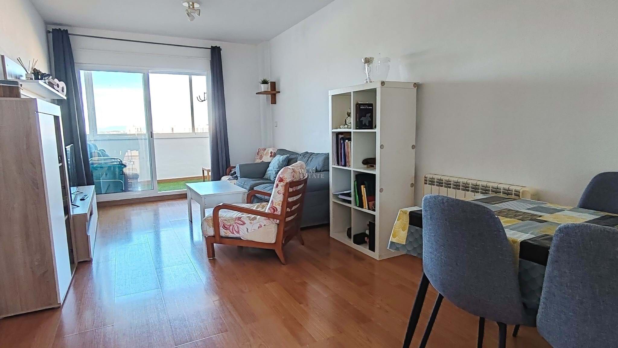 Living room of Flat for sale in Cartagena  with Swimming Pool, Furnished and Balcony