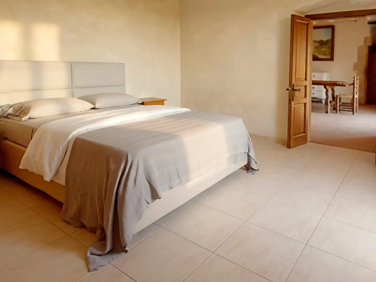 Dormitori de Finca rústica de lloguer en Corçà amb Jardí privat, Parquet i Moblat