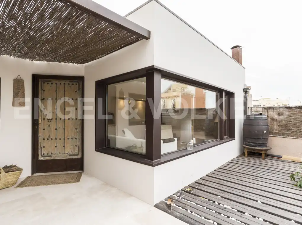 Terraza de Casa adosada de alquiler en Barcelona con Calefacción, Jardín privado y Terraza