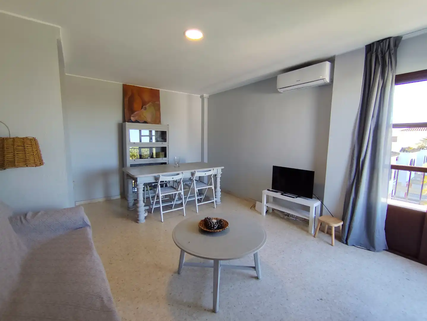 Wohnzimmer von Wohnung zur Miete in Sanlúcar de Barrameda mit Klimaanlage, Heizung und Möbliert