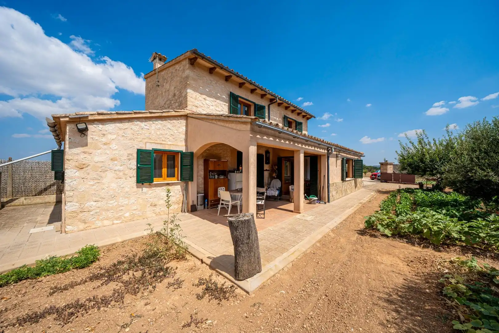 Vista exterior de Finca rústica en venda en Algaida amb Jardí privat, Terrassa i Alarma