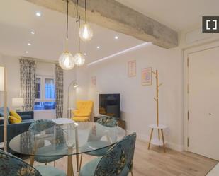 Dining room of Flat to rent in  Madrid Capital  with Air Conditioner, Heating and Furnished