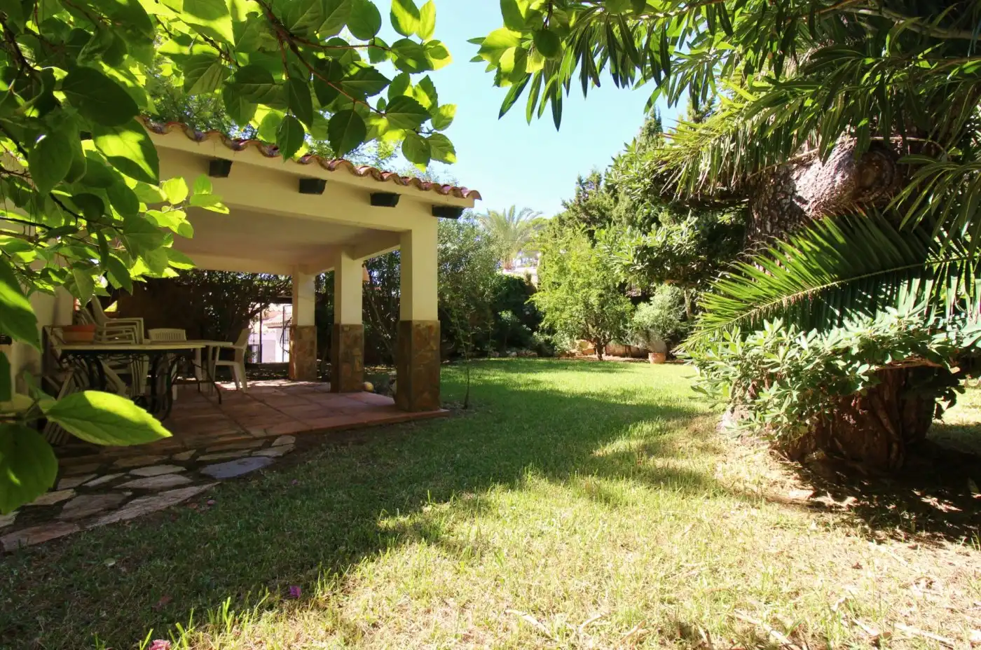 Jardín de Casa o chalet en venta en Moraira con Aire acondicionado, Calefacción y Jardín privado
