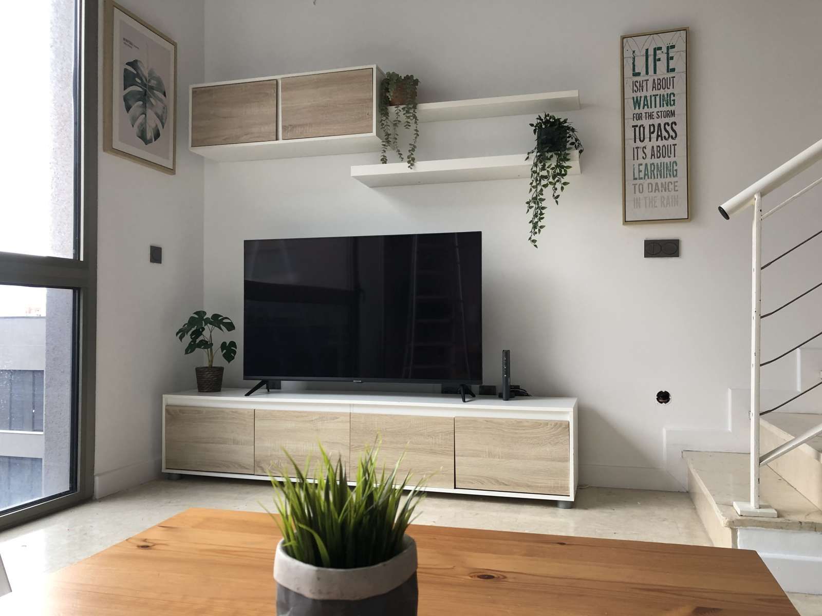 Sala d'estar de Estudi per a compartir en  Madrid Capital amb Aire condicionat i Terrassa