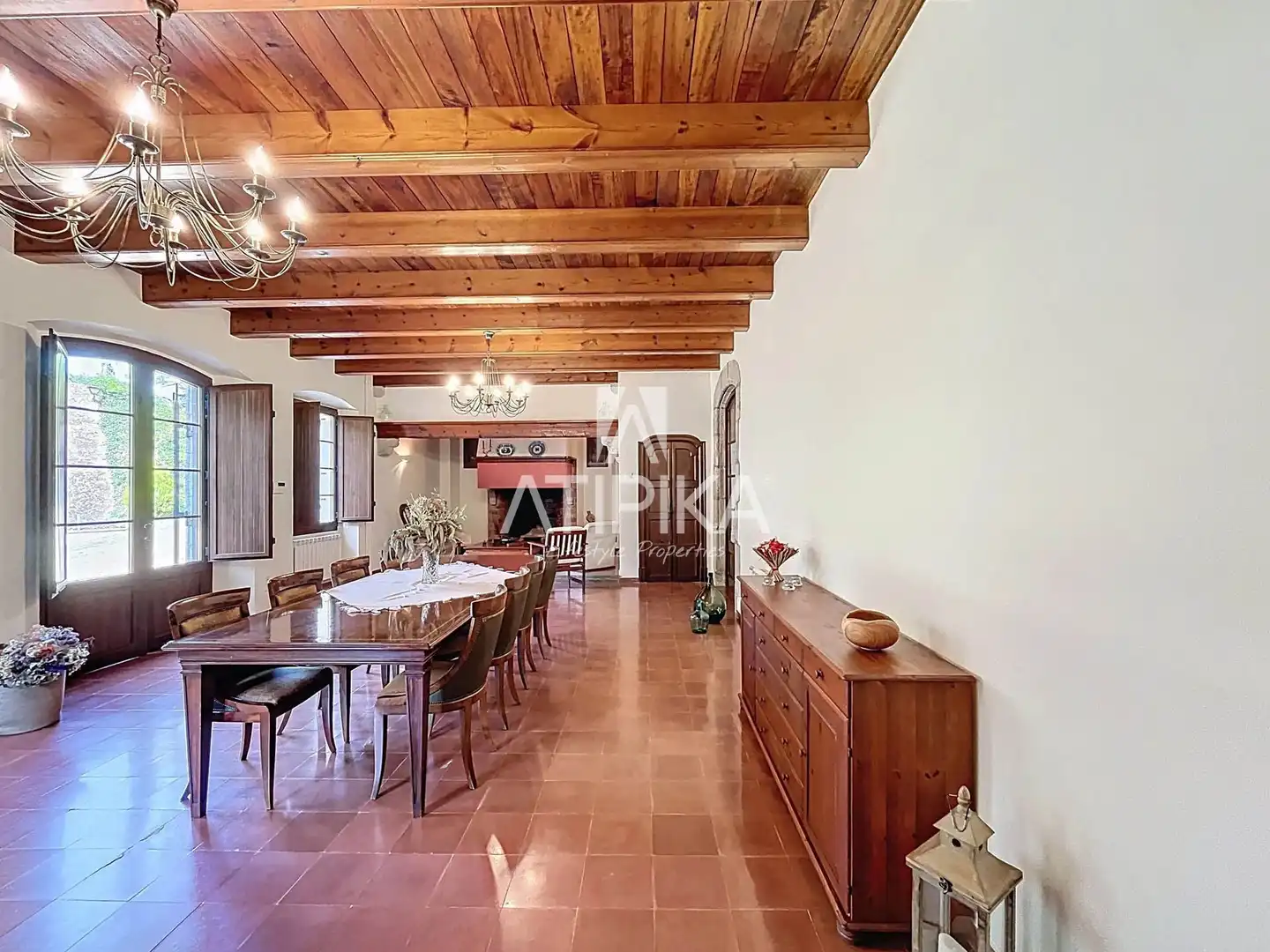Comedor de Finca rústica en venta en Vallgorguina con Calefacción, Parquet y Trastero
