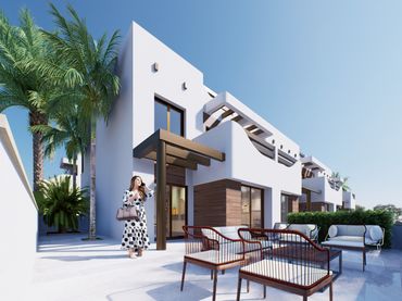 Bungalow de obra nueva con piscina en venta en Calle Jardinero 24