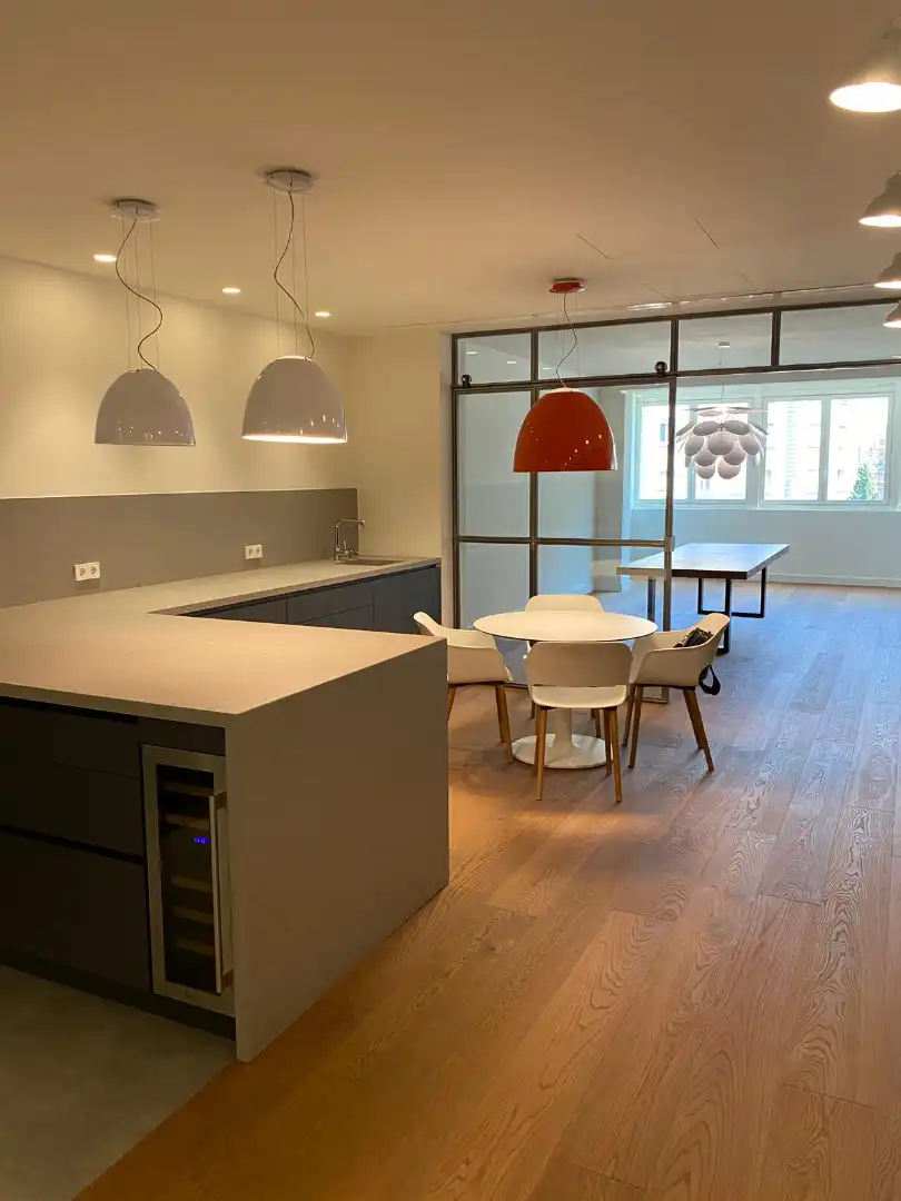 Küche von Wohnung zur Miete in Barcelona mit Klimaanlage, Heizung und Parkett
