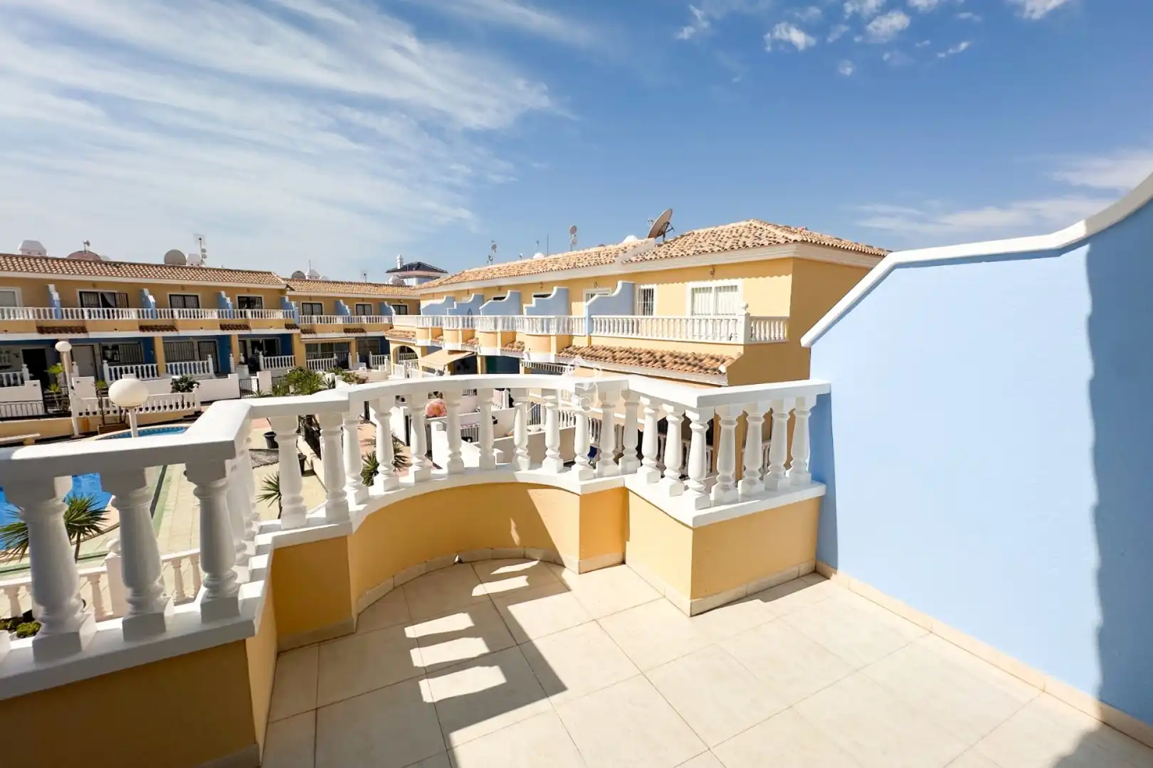 Terraza de Apartamento de alquiler en Rojales con Aire acondicionado, Terraza y Piscina