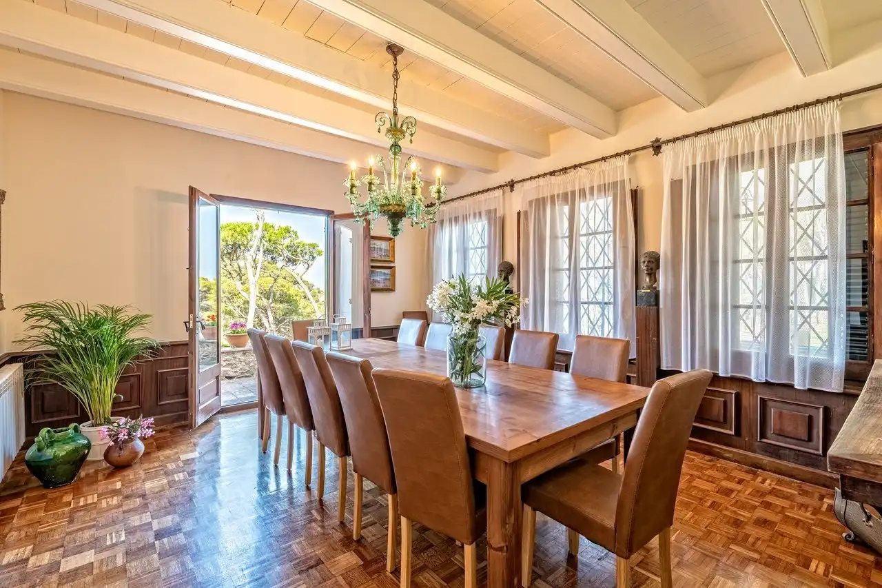 Dining room of Houses for sale in Palafrugell  with Heating, Terrace and Swimming Pool